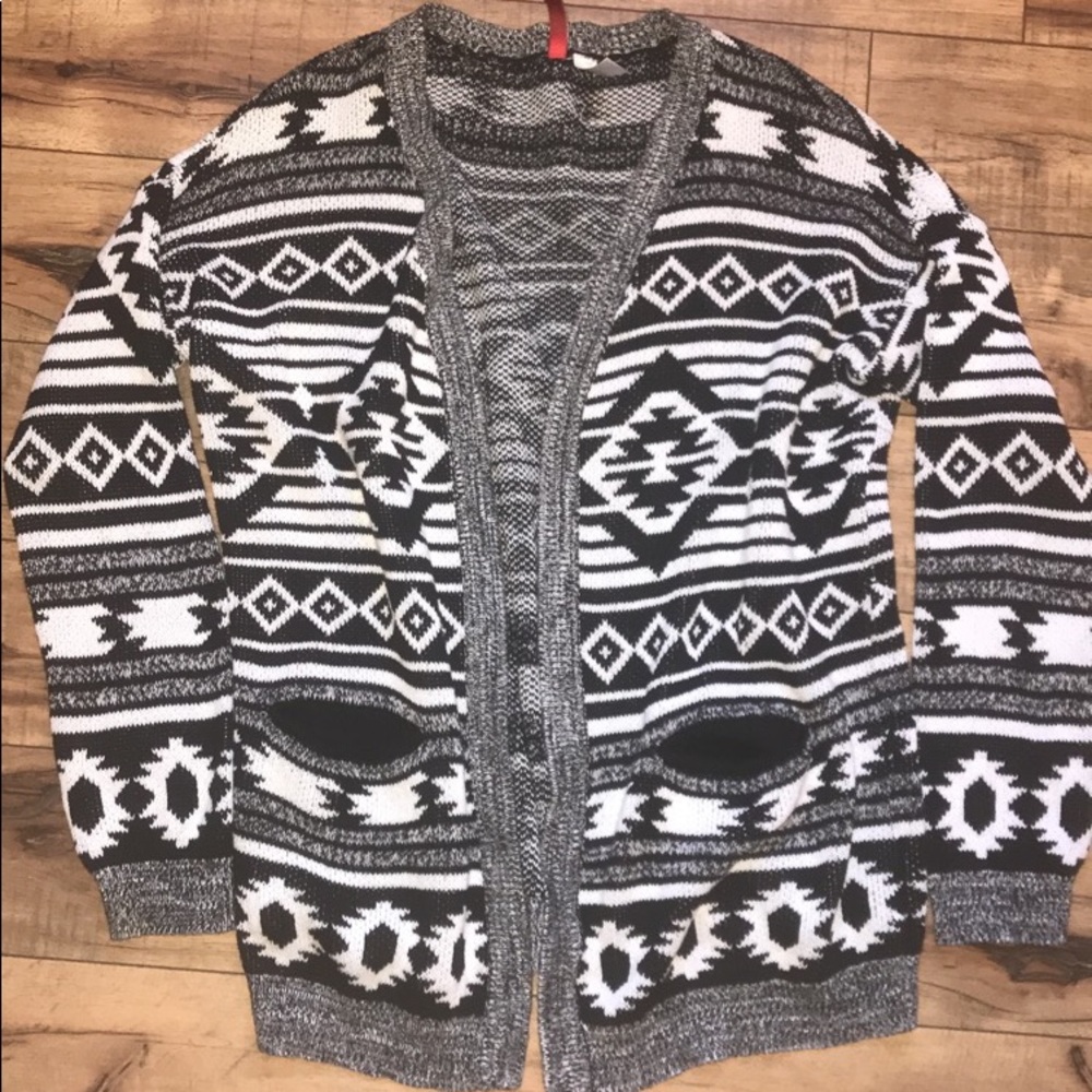 Divided Aztec cardigan